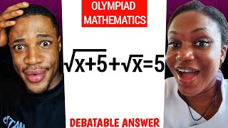 OLYMPIAD MATHEMATICS  This Ones Highly Debatable [upl. by Easter671]