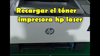 CÓMO RECARGAR EL TONER DE LA IMPRESORA HP LASER NEVERSTOP  HP LASER 1000W  1200A  1000A Y MAS [upl. by Andrea]