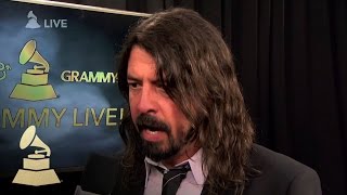 Dave Grohl  Backstage Interview  58th GRAMMYs [upl. by Ahsya]