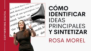 Cómo identificar IDEAS PRINCIPALES de un texto y SINTETIZAR [upl. by Nahtnamas176]