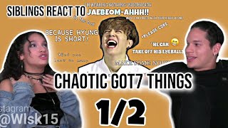 Siblings react to Got7 saying things that I chaotically laugh for  12  REACTION 💚🤣 [upl. by Llerrad770]