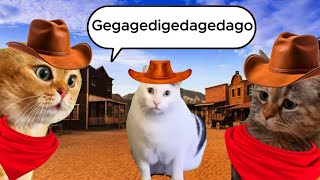 The Cowboy Cats sing Cotton Eye Joequot Gegagedigedagedagо [upl. by Aicenad]