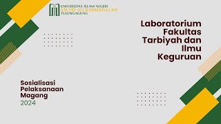 Sosialisasi Magang II 2024 Bagi Mahasiswa  Magang II FTIK UIN Sayyid Ali Rahmatullah Tulungagung [upl. by Cl]