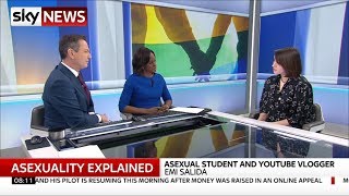 Emi Salida on Sky News talking about asexuality [upl. by Lenrad]