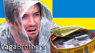 SURSTRÖMMING CHALLENGE EATING SWEDENS WORST FOOD [upl. by Enirol]