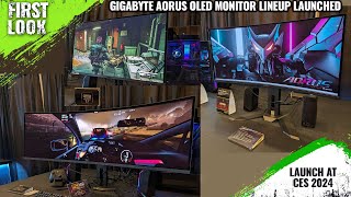 GIGABYTE New AORUS FO48U and CO49DQ OLED Gaming Monitors Launched At CES 2024 [upl. by Larok]