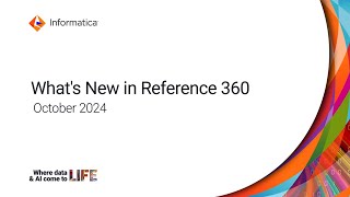 Whats New in Reference 360  October 2024 [upl. by Bocaj]