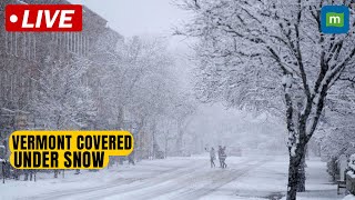 Live Vermont experiences heavy snow on Thanksgiving Day as snowstorm enters the state  N18G [upl. by Cormac225]