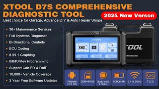 XTOOL D7S OBD2 Scanner Review  2024 Newest Bidirectional Scan Tool [upl. by Bennet]