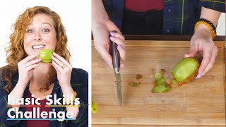 50 People Try to Peel a Kiwi  Epicurious [upl. by Eeslek]