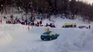 Trofeo Neve Ghiaccio  Monte Corno 2010  Lusiana vi 12 Incidente Audi vs Lancia [upl. by Atikihs412]