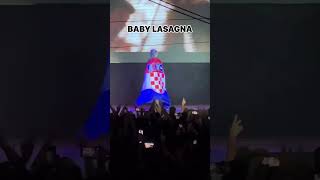 Baby lasagna holding Croatia flag at PrePartyES 2024  Croatia Eurovision 2024 [upl. by Natty63]