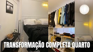 TRANSFORMEI O QUARTO PEQUENO DO MEU IRMÃO GASTANDO POUCO  ESTILO MINIMALISTA [upl. by Susumu703]