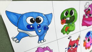 How To Draw Garten Of Banban Cute Monster  Drawing Babies Garten Of Banban NEW BOSS  Draw So Easy [upl. by Aihsatan]