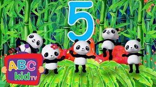 Five Little Pandas Jumping on the Bed  Preschool Learning  ABC KidTV  Nursery Rhymes amp Kids Songs [upl. by Landbert960]