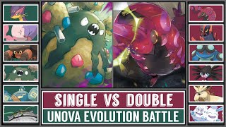 Unova Pokémon Battle  SINGLE EVOLUTIONS vs DOUBLE EVOLUTIONS [upl. by Friedlander]