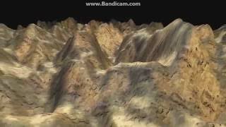 Terrain Height Map Generation and Collision Test C XNA Game Engine  Perlin Noise [upl. by Halludba]