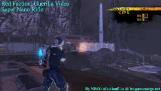 Red Faction Guerrilla  Super Nano Rifle Mod [upl. by Boswall745]