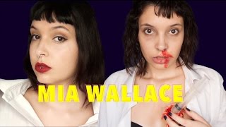 Mia Wallace Makeup  Halloween [upl. by Neelia909]