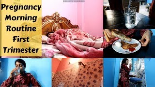 Pregnancy Morning Routine FIRST TRIMESTER  Pregnancy Vlogs  makeUbeautiful [upl. by Lyndon]