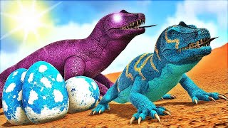 A História do Corajoso MEGALANIA Azul Uma Nova Aventura ARK DINOSSAUROS [upl. by Rosenberger]