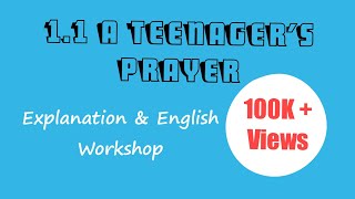 11 A Teenagers Prayer  Std  10th  Explanation amp English Workshop  By Anil Dalvi Sir [upl. by Grath]