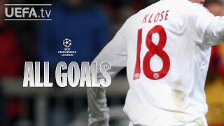 All UCL Goals MIROSLAV KLOSE [upl. by Etoile]