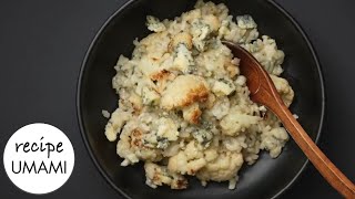 Cauliflower amp Stilton Cheese Risotto  Umami Recipe [upl. by Araccat916]