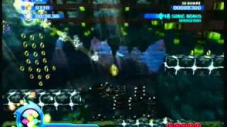 Sonic Colors Aquarium Park Act 1 Super Sonic Speed Run 10693 [upl. by Maddi]