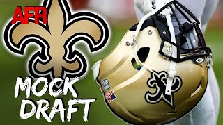 Mock Draft Saints Still Targeting OLine Help Post Free Agency [upl. by Moonier]