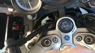 88 Yamaha FJR 1300 handlebar position change tips bolt and nut help [upl. by Yentruocal]