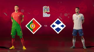 🇵🇹 Portugal vs Scotland 🏴󠁧󠁢󠁳󠁣󠁴󠁿 Nations League 24   Ft Cr7 vs McGinn Highlights [upl. by Kiley]