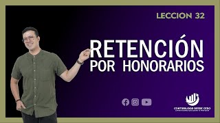 RETENCION POR HONORARIOS [upl. by Irakab92]