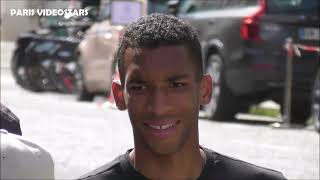 Félix AugerAliassime with fans  Paris 24 may 2024 before Roland Garros French open  Tennis player [upl. by Aoniak]