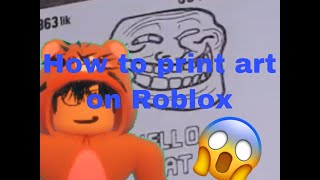 HOW TO PRINT ART ON LOLERIS’ STREAM ON AN IPAD MOBILE  Roblox  DaPeepGamers [upl. by Alidis706]