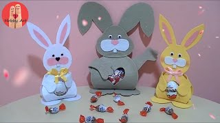 DIY Tutorial coniglietti pasquali fai da te  Easter bunnies in felt [upl. by Zap]