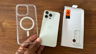 Spigen Ultra hybrid Magfit white Case for Iphone 15 Pro Max [upl. by Adnohsirk27]