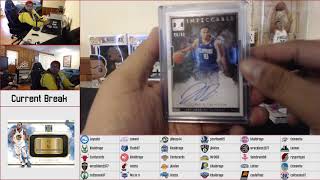 201819 Panini Impeccable Basketball Random Team Case Break 22019  Recap Video [upl. by Eyt]