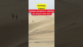 Facts about Sandstorm in the Middle East Visibility Impact shorts [upl. by Nylodnew654]