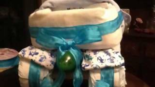 How to make a diaper truck diaper cake [upl. by Hayyifas795]