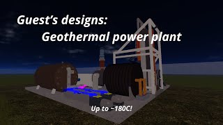 Guests designs Geothermal power plant [upl. by Lucrece]