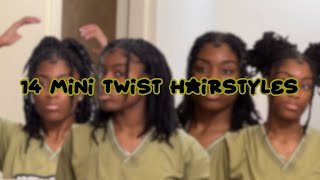 14 mini twist hairstyles [upl. by Udelle957]