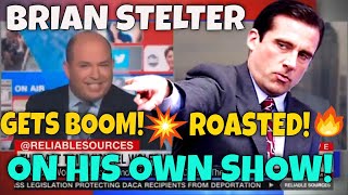 Brian Stelter BOOM ROASTED on his own show by Michael Wolff  AGAIN [upl. by Nrehtac]