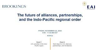 The future of alliances partnerships and the IndoPacific regional order [upl. by Appel]