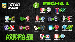 👀 Calendario Fútbol Argentino fecha 1 Lo que Debes Saber de la Próxima Fecha de la Copa de la Liga [upl. by Dilaw160]