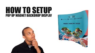 How to set up Pop Up wall backdrop display [upl. by Alyacim]