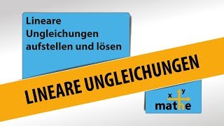 Lineare Ungleichungen aufstellen und lösen [upl. by Beaulieu]