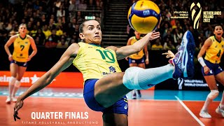 Unbelievable Volleyball Actions  Brazil vs Japan Quarter Finals  World Championship 2022 [upl. by Ahcsat]