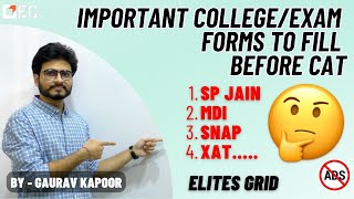 College forms to fill before CAT  Very important video for all MBA aspirants  Elites Grid [upl. by Kcin663]