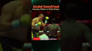 Wilder vs Zhilei Zhang shorts boxing sports [upl. by Norreht]